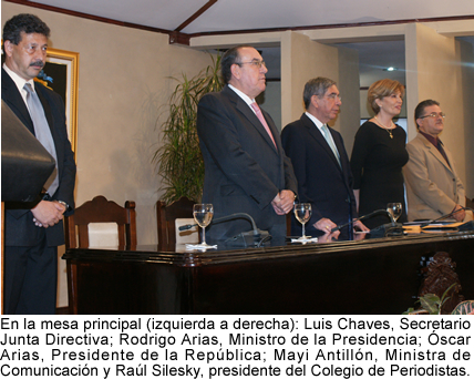 Día de la firma del Día Nacional del Periodista Costarricense